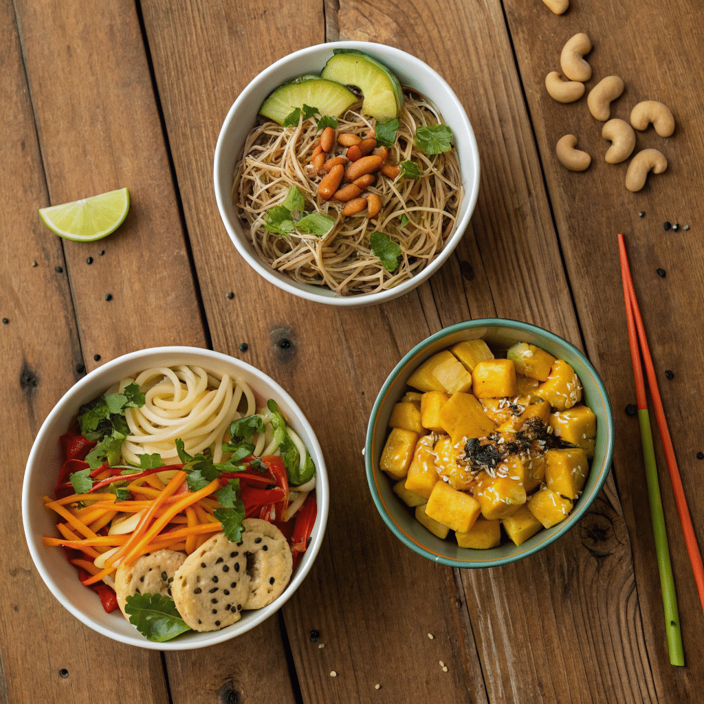 three small bowls
