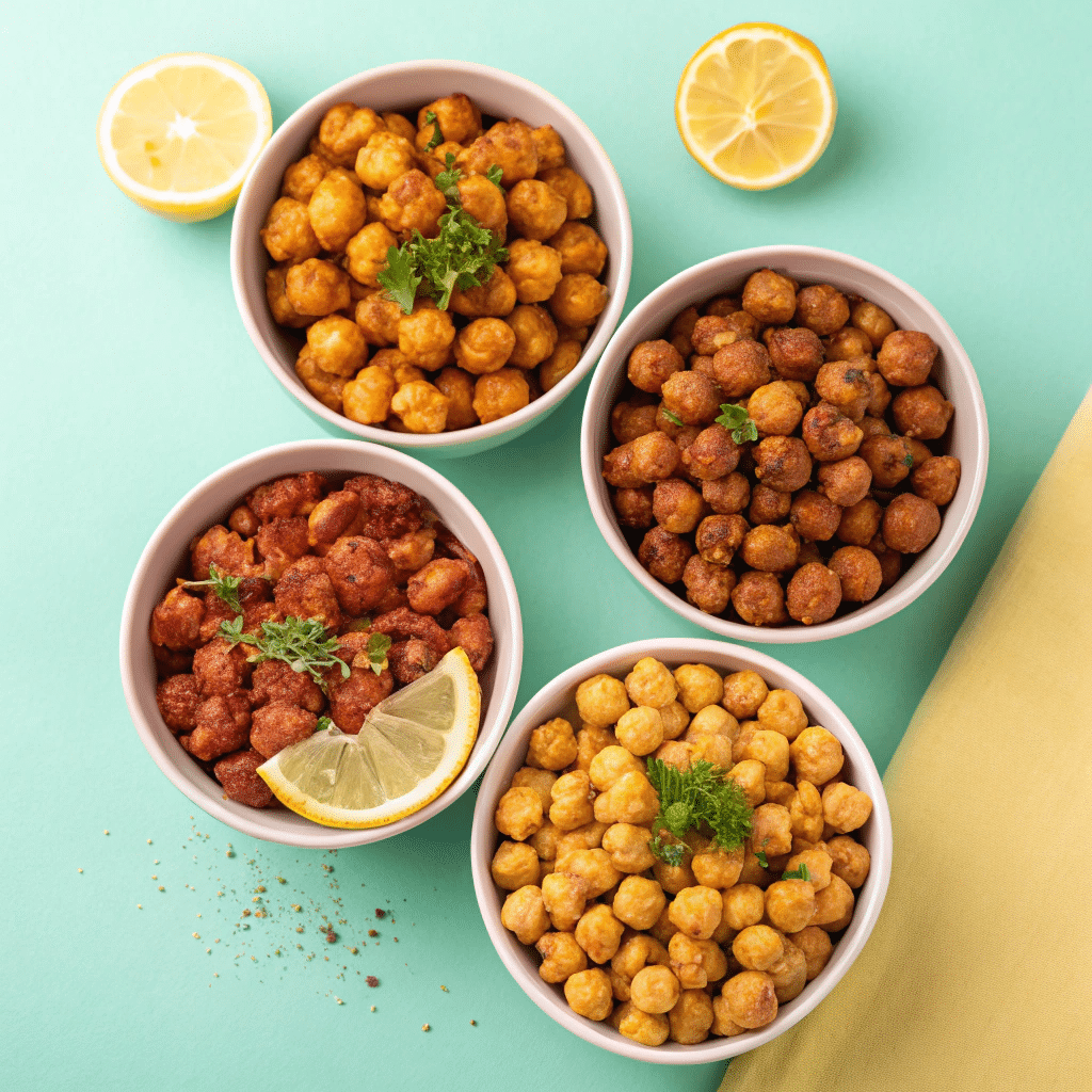 different roasted chickpea flavor