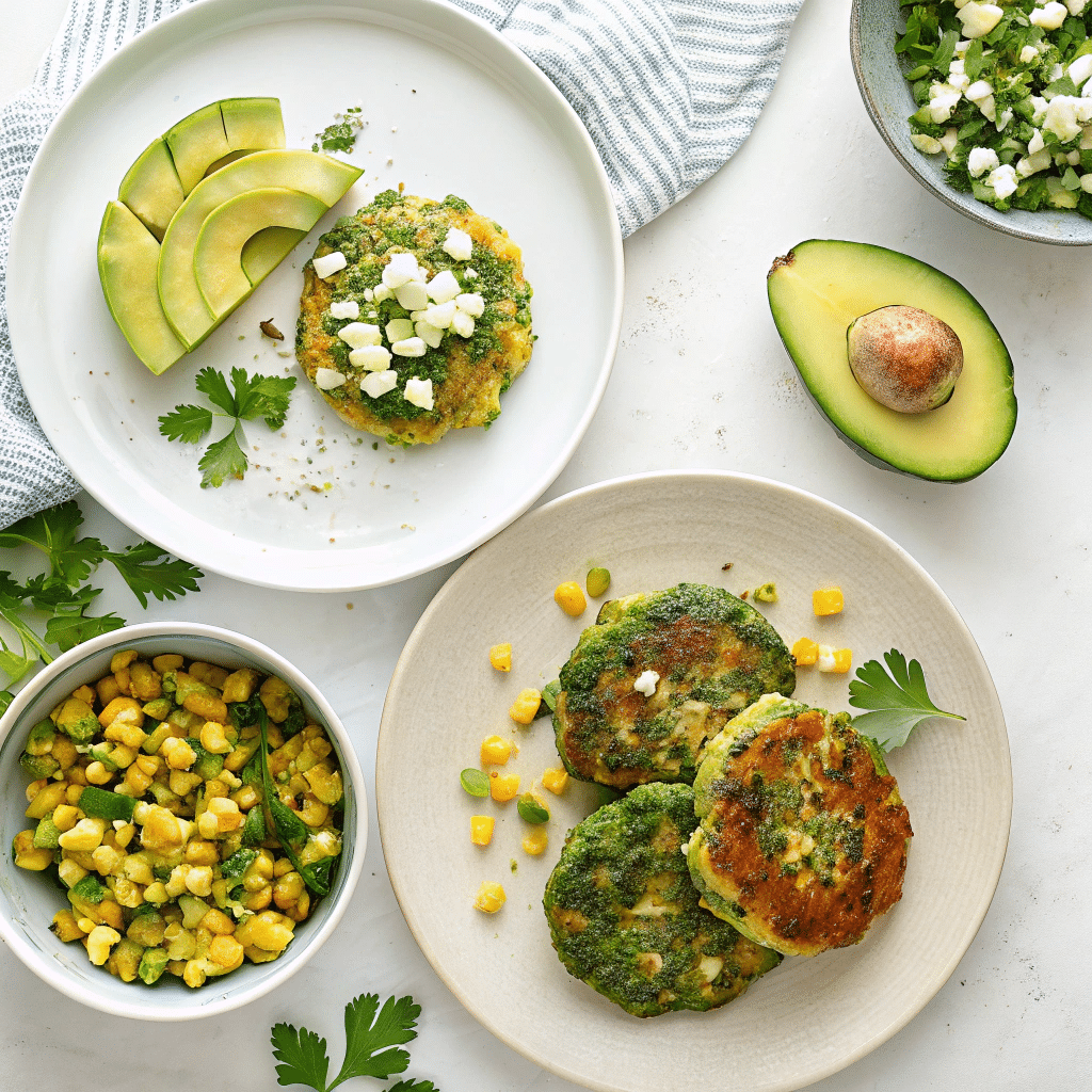 three small plates with different versions