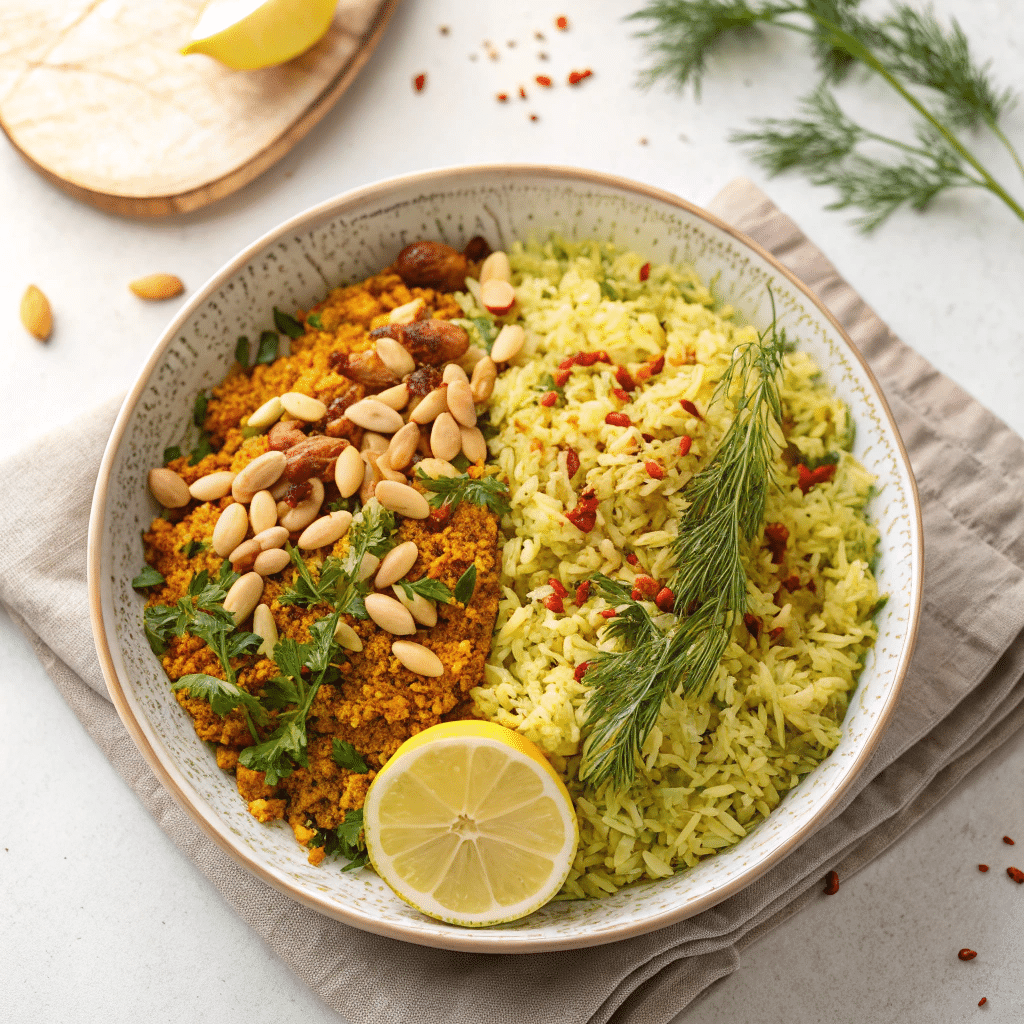 zucchini turmeric rice pilaf